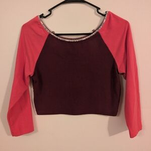 3 For $12 Clearance Victoria's‎ Secret Sport 3/4 Sleeve Athletic Cropped Top